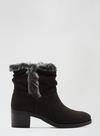 Dorothy Perkins Black Madrid Rouched Boots thumbnail 2