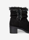 Dorothy Perkins Black Madrid Rouched Boots thumbnail 5