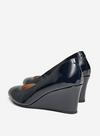 Dorothy Perkins Wide Fit Navy Dreamers Wedge Court Shoe thumbnail 2
