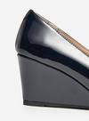 Dorothy Perkins Wide Fit Navy Dreamers Wedge Court Shoe thumbnail 3