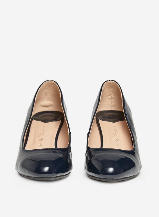 Dorothy Perkins Wide Fit Navy Dreamers Wedge Court Shoe 4