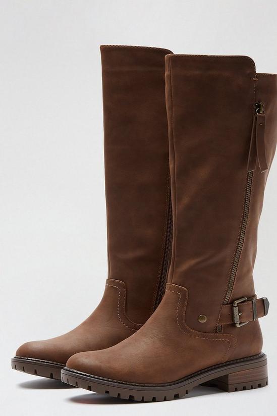Dorothy Perkins Chocolate Captain Riding Boots 1