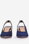 Dorothy Perkins Wide Fit Navy Emily Court Shoes thumbnail 1