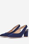 Dorothy Perkins Wide Fit Navy Emily Court Shoes thumbnail 2