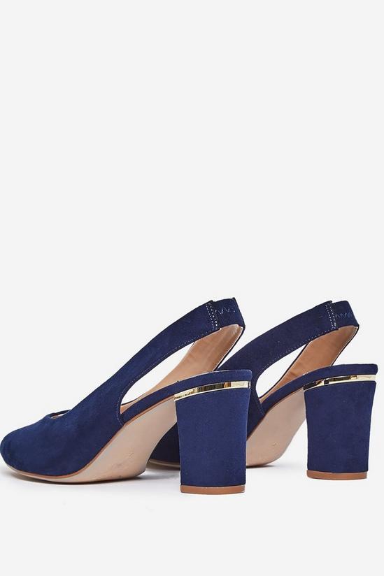 Dorothy Perkins Wide Fit Navy Emily Court Shoes 3