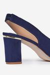Dorothy Perkins Wide Fit Navy Emily Court Shoes thumbnail 4