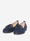 Dorothy Perkins Wide Fit Navy Loon Loafers thumbnail 1