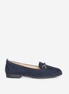 Dorothy Perkins Wide Fit Navy Loon Loafers thumbnail 4