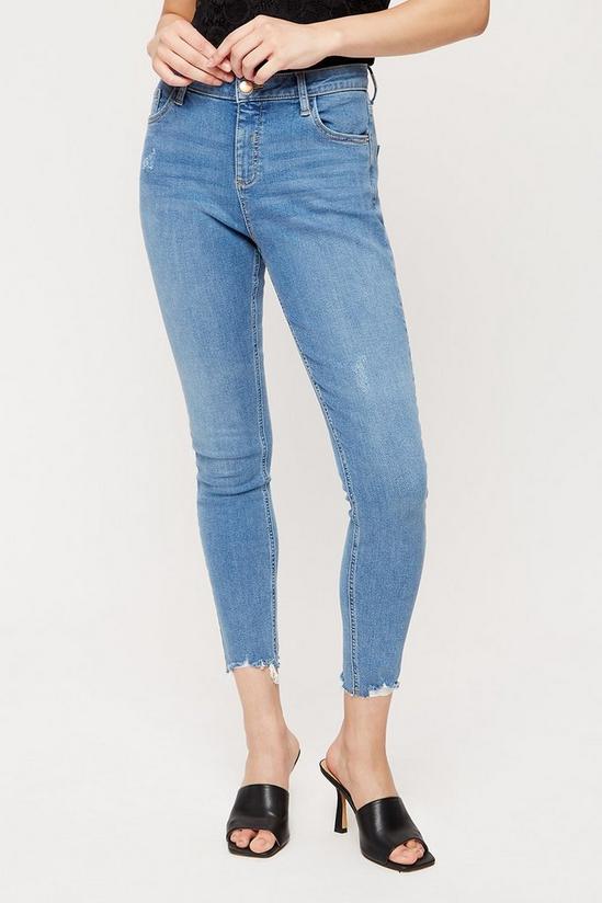 Dorothy Perkins Lightwash Long Nibble Darcy Jeans 2