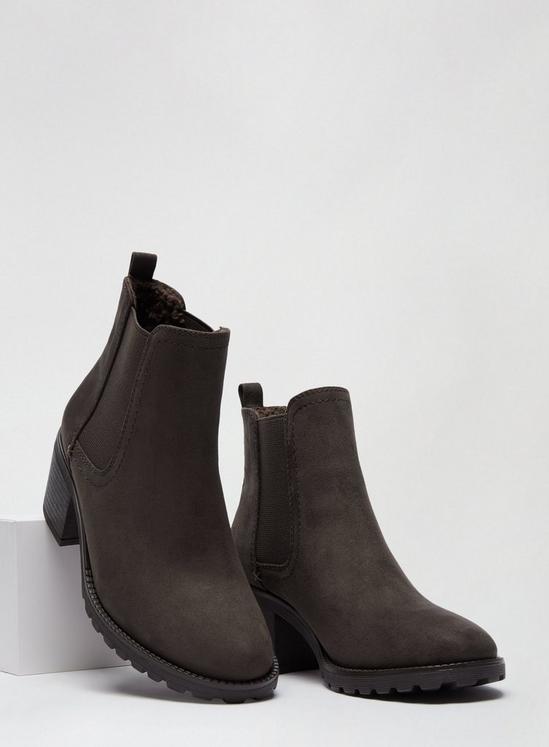 Dorothy Perkins Chocolate Brown Ami Chelsea Boots 3