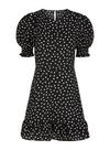 Dorothy Perkins Black Spot Print Frill Hem Mini Dress thumbnail 2