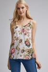 Dorothy Perkins Pink Floral Print Sequin Camisole Top thumbnail 2