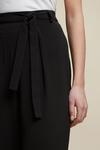 Dorothy Perkins Black Tie Front Cropped Trousers thumbnail 4