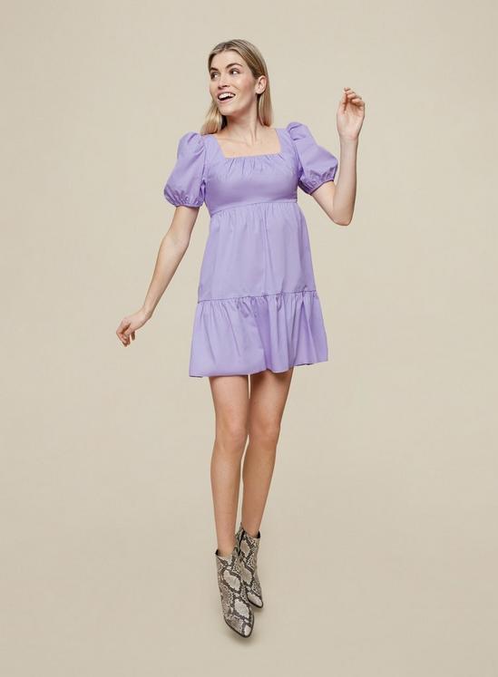 Dorothy Perkins Lilac Cotton Smock Dress 3