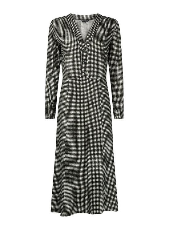 Dorothy Perkins Black Gingham Button Front Dress 4