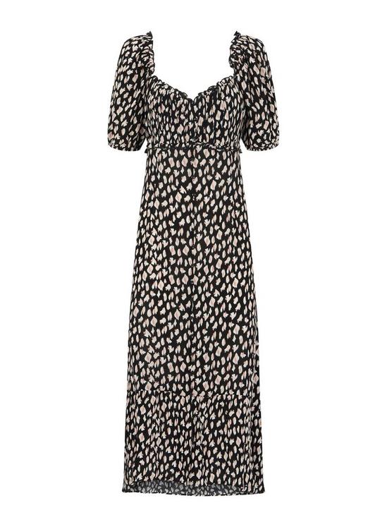 Dorothy Perkins Black Leopard Print Crinkle Dress 2
