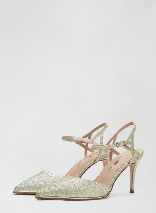 Dorothy Perkins Gold Elfie Court Shoes 1