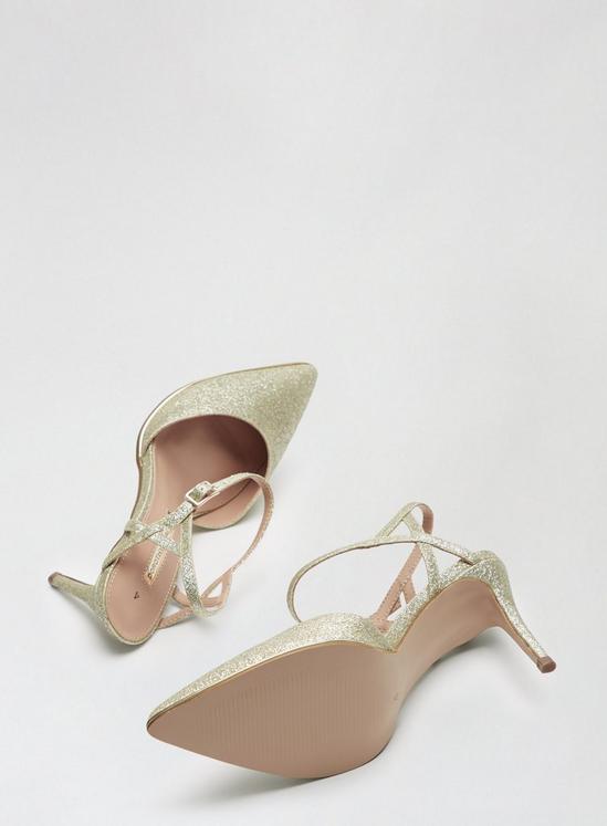 Dorothy Perkins Gold Elfie Court Shoes 4