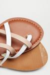 Dorothy Perkins Wide Fit Leather White Jamie Sandal thumbnail 4