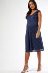 Dorothy Perkins Maternity Navy Lace Fit and Flare Dress thumbnail 1