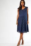 Dorothy Perkins Maternity Navy Lace Fit and Flare Dress thumbnail 2