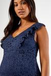 Dorothy Perkins Maternity Navy Lace Fit and Flare Dress thumbnail 4