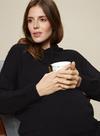 Dorothy Perkins Maternity Black Lounge Knitted Hoodie thumbnail 5