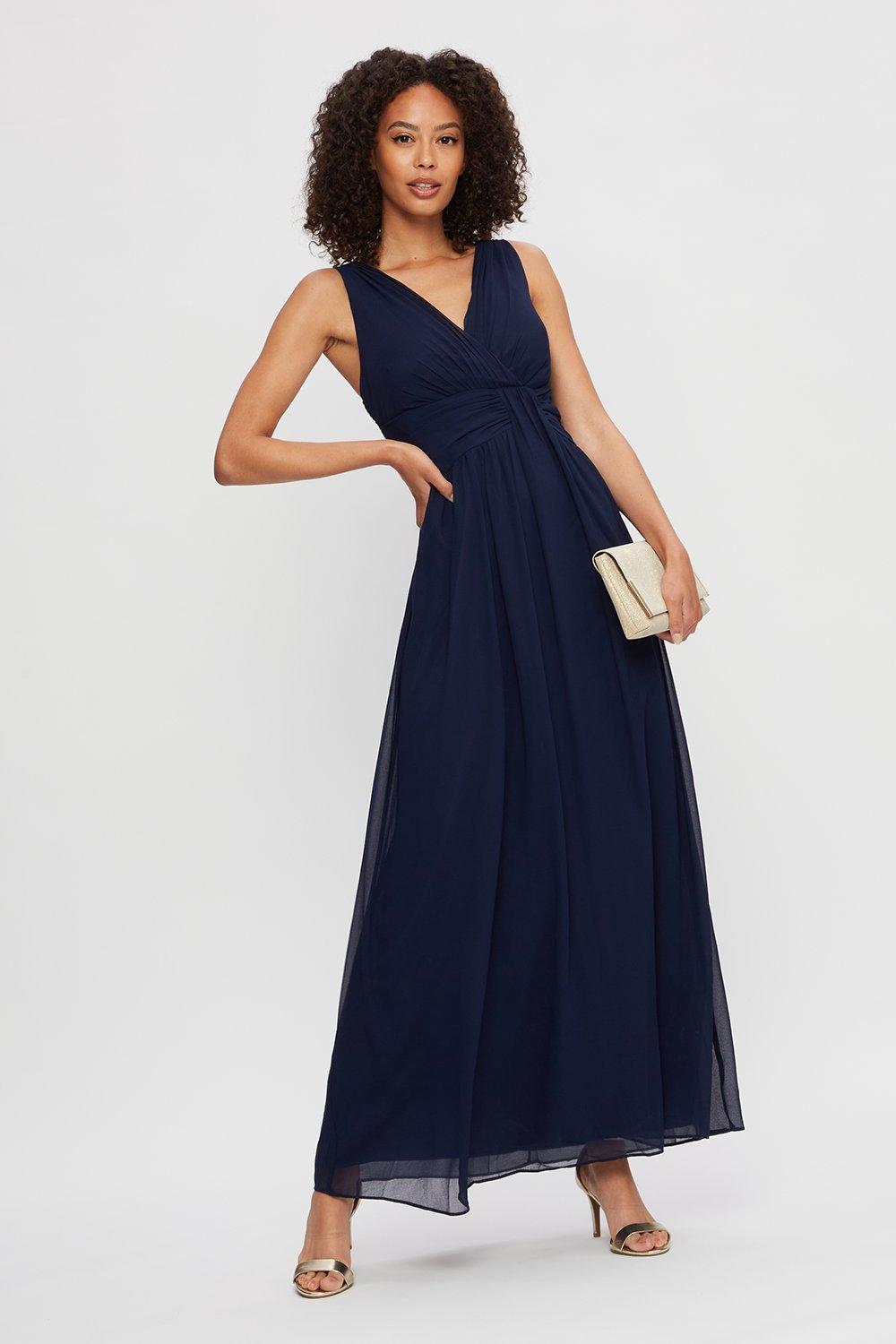 Dorothy perkins navy hot sale blue dress