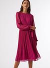 Dorothy Perkins Billie Pink Pleated Midi Dress thumbnail 1