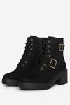 Dorothy Perkins Black Marley Cleated Hiker Boots thumbnail 1