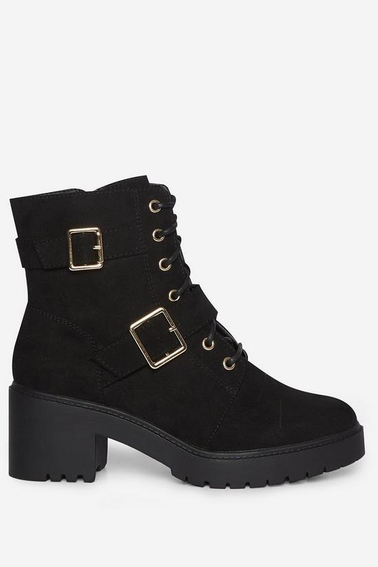 Dorothy Perkins Black Marley Cleated Hiker Boots 2