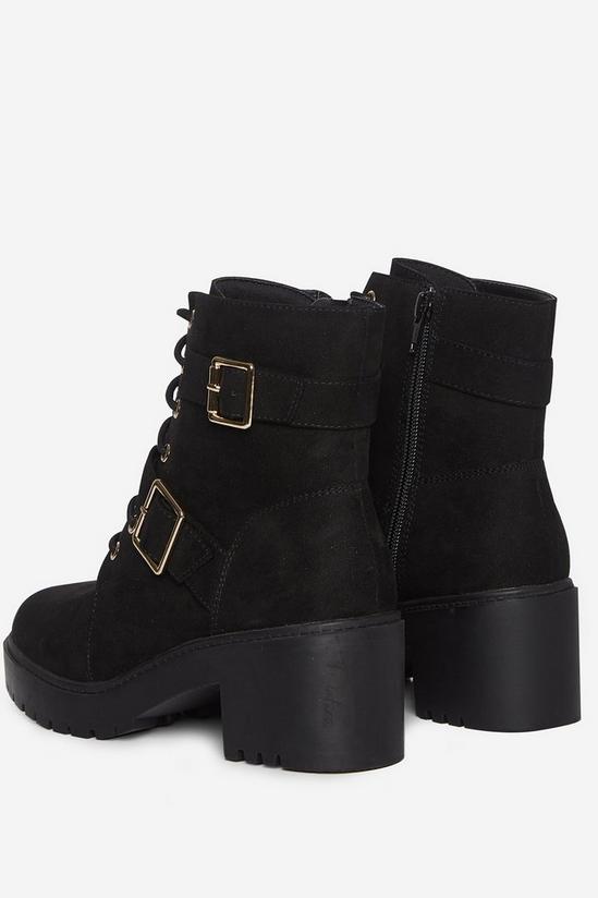 Dorothy Perkins Black Marley Cleated Hiker Boots 3