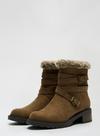 Dorothy Perkins Taupe Maeva Ankle Boots thumbnail 1