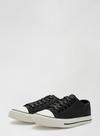 Dorothy Perkins Black Icons Shimmer Lace Up Trainers thumbnail 1