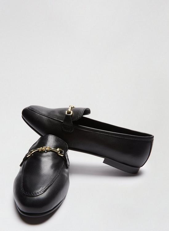 Dorothy Perkins Leather Black Liza Loafers 3