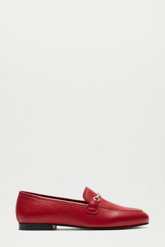 Dorothy Perkins Leather Red Liza Loafer 1