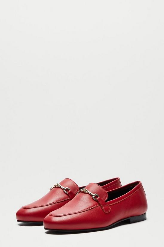 Dorothy Perkins Leather Red Liza Loafer 2