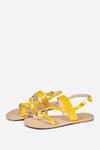 Dorothy Perkins Wide Fit Yellow Fabienne Sandals thumbnail 1