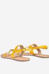 Dorothy Perkins Wide Fit Yellow Fabienne Sandals thumbnail 4