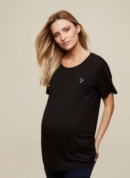 Dorothy Perkins Maternity Embroidered Heart Tee 1