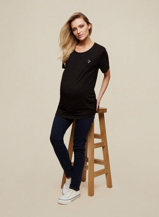 Dorothy Perkins Maternity Embroidered Heart Tee 3