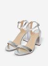 Dorothy Perkins Wide Fit Silver Shimmer Heel thumbnail 1