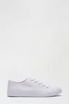 Dorothy Perkins White Icon Canvas Trainers thumbnail 1