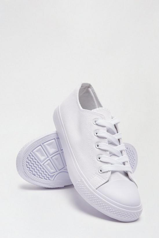 Dorothy Perkins White Icon Canvas Trainers 4