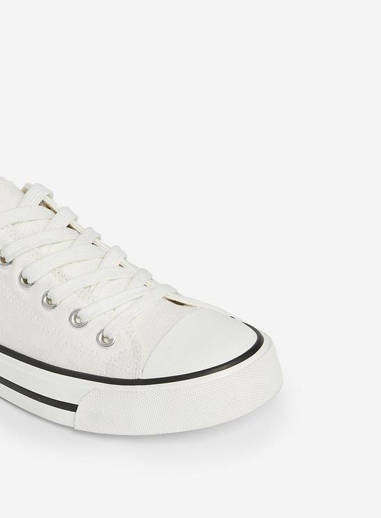 Dorothy Perkins White Icon Canvas Trainers 5