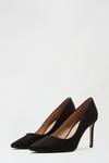 Dorothy Perkins Wide Fit Black Dash Pointed Court Shoe thumbnail 2