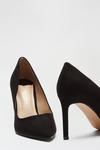 Dorothy Perkins Wide Fit Black Dash Pointed Court Shoe thumbnail 3