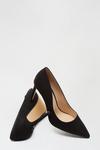 Dorothy Perkins Wide Fit Black Dash Pointed Court Shoe thumbnail 4