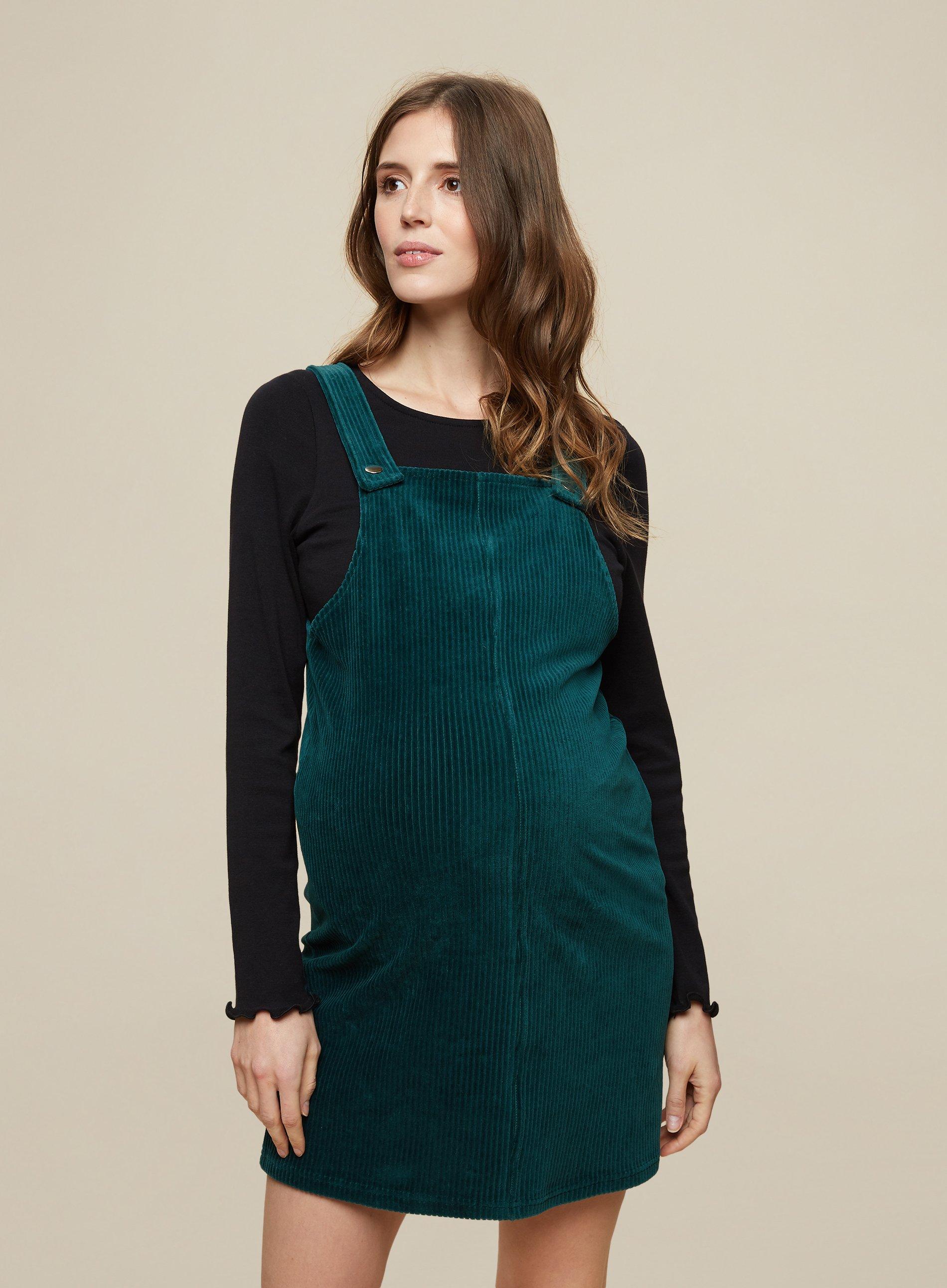 Maternity cord hot sale pinafore dress