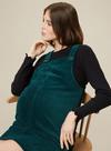 Dorothy Perkins Maternity Green Cord Pinafore Dress thumbnail 5